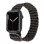 Nylon Braid Strap Watchband For Apple Watch Series, 7 45mm / 6&SE&5&4 44mm / 3&2&1 42mm