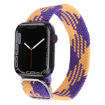 Nylon Braid Strap Watchband For Apple Watch Series, 7 45mm / 6&SE&5&4 44mm / 3&2&1 42mm