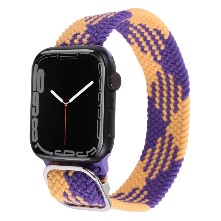 Nylon Braid Strap Watchband For Apple Watch Series, 7 45mm / 6&SE&5&4 44mm / 3&2&1 42mm