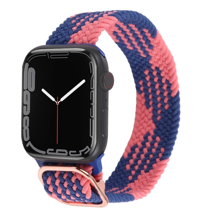 Nylon Braid Strap Watchband For Apple Watch Series, 7 45mm / 6&SE&5&4 44mm / 3&2&1 42mm