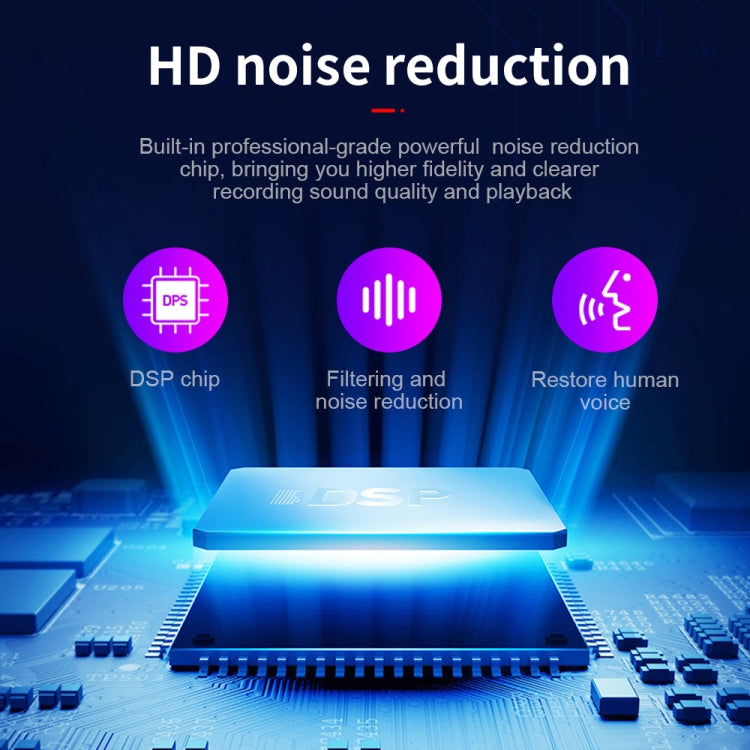 مسجل صوت محمول K2 فائق النحافة على شكل بطاقة، 4GB، 8GB، 16GB، 32GB