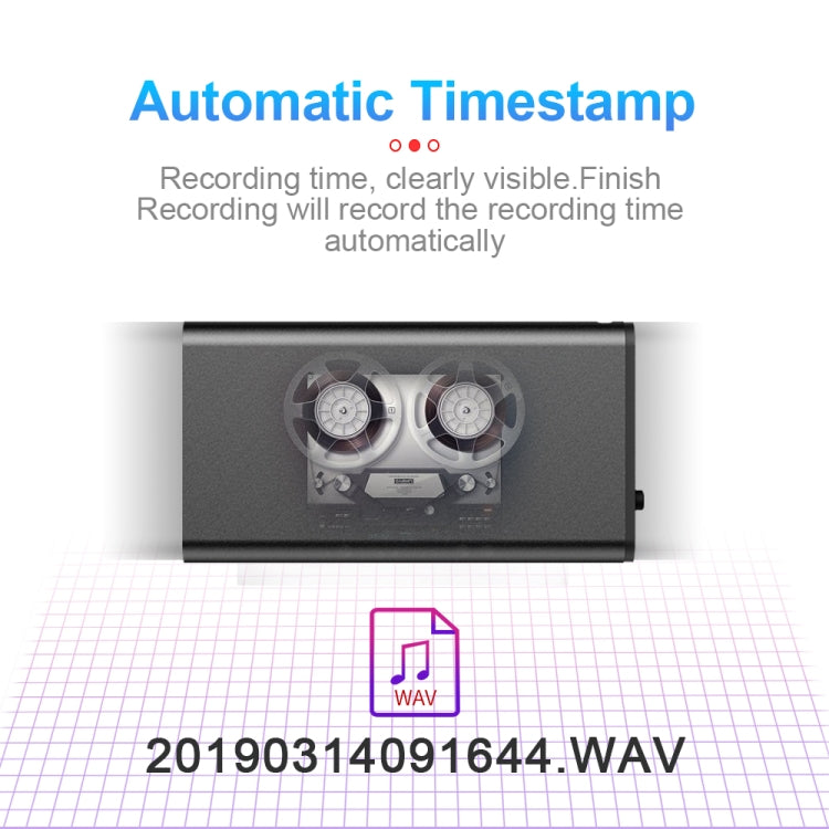Q1 Intelligent HD Noise Reduction Voice Control Recorder, 8GB, 16GB, 32GB
