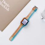 Jelly Gradient Transparent TPU Strap Watchband For Apple Watch Series, 7 41mm / 6&SE&5&4 40mm / 3&2&1 38mm, 7 45mm / 6&SE&5&4 44mm / 3&2&1 42mm