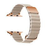 Magnetic Leather Strap Watchband For Apple Watch Series, 7 41mm / 6&SE&5&4 40mm / 3&2&1 38mm, 7 45mm / 6&SE&5&4 44mm / 3&2&1 42mm