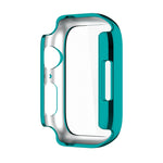 Electroplating Shockproof PC Protective Case with Tempered Glass Film, For Apple Watch Series 9 / 8 / 7 41mm, For Apple Watch Series 9 / 8 / 7 45mm