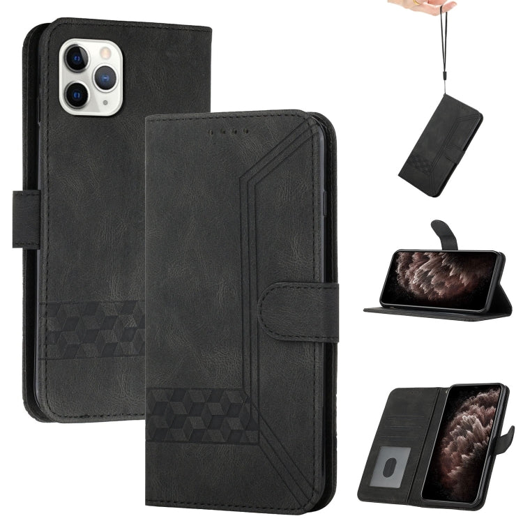 Cubic Skin Feel Flip Leather Phone Case, For iPhone 11 Pro Max, For iPhone X / XS, For iPhone XR, For iPhone XS Max, For iPhone SE 2022 / SE 2020 / 7 / 8, For iPhone 7 Plus / 8 Plus