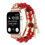 Pearl Strap Watchband For Apple Watch Series, 7 41mm / 6&SE&5&4 40mm / 3&2&1 38mm, 7 45mm / 6&SE&5&4 44mm / 3&2&1 42mm