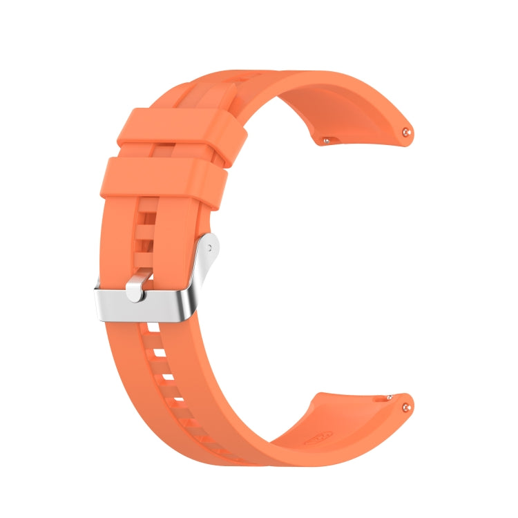 Silicone Silver Buckle Watchband, For Huawei Watch GT 3 46mm/GT Runner, For Huawei Watch GT 3 42mm