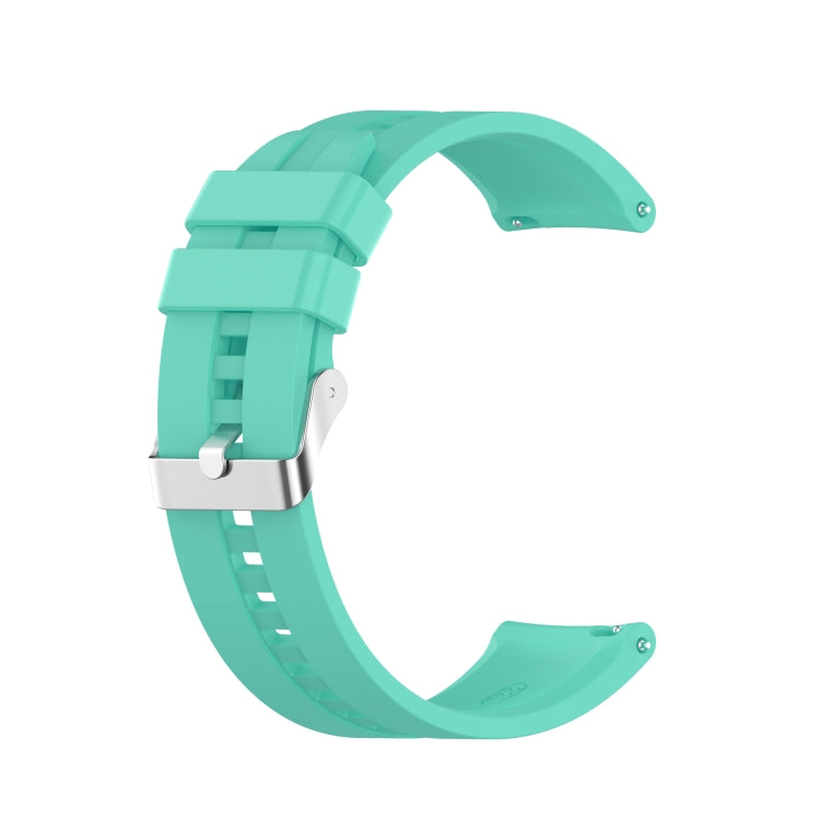 Silicone Silver Buckle Watchband, For Huawei Watch GT 3 46mm/GT Runner, For Huawei Watch GT 3 42mm