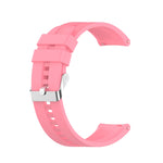 Silicone Silver Buckle Watchband, For Huawei Watch GT 3 46mm/GT Runner, For Huawei Watch GT 3 42mm