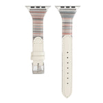 Uhrenarmband aus echtem Leder mit Ziernähten, für Apple Watch Series 5