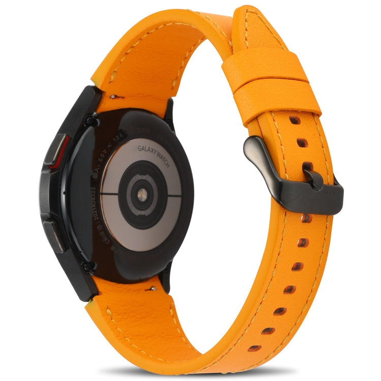 Double-sided Leather Watchband, For Samsung Galaxy Watch4 40mm/44mm