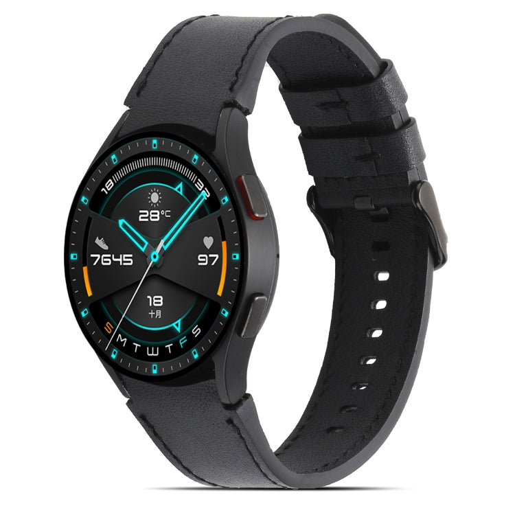 Double-sided Leather Watchband, For Samsung Galaxy Watch4 40mm/44mm