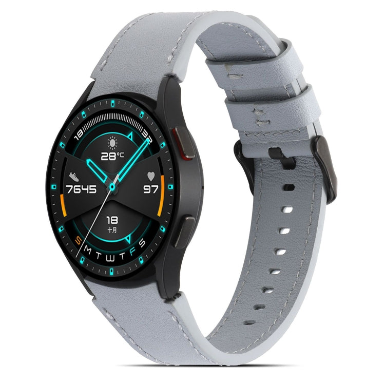 Double-sided Leather Watchband, For Samsung Galaxy Watch4 40mm/44mm