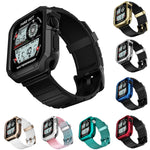 Silicone Watchband + Watch Case Set, For Apple Watch Series 9 / 8 / 7 41mm, For Apple Watch Series 9 / 8 / 7 45mm