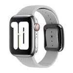 Black Buckle Silicone Watchband For Apple Watch Series, 7 41mm / 6&SE&5&4 40mm / 3&2&1 38mm