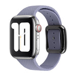 Black Buckle Silicone Watchband For Apple Watch Series, 7 45mm / 6&SE&5&4 44mm / 3&2&1 42mm