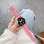 Leather Strap Watchband, For Samsung Galaxy Watch4 40mm/44mm