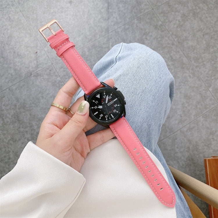 Leather Strap Watchband, For Samsung Galaxy Watch4 40mm/44mm