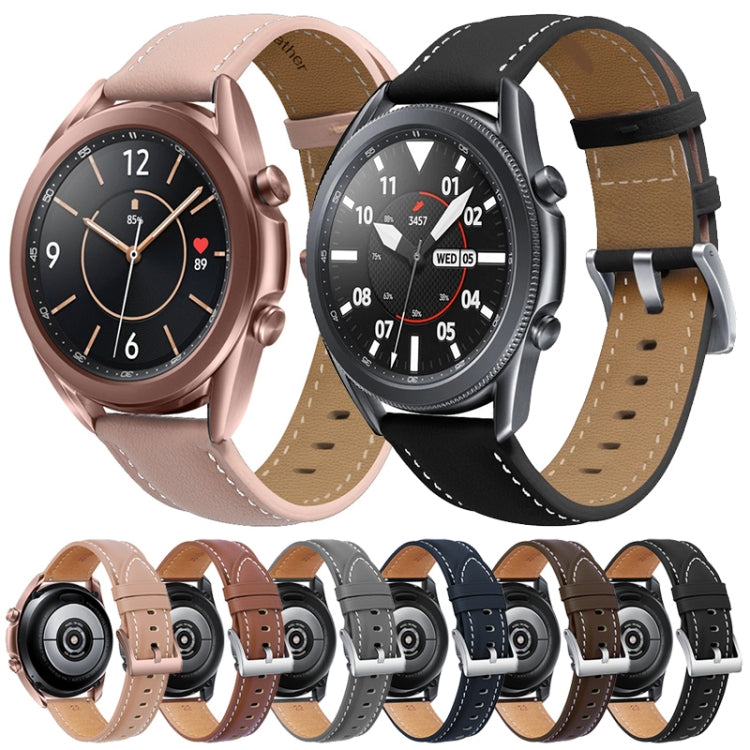 Leather Strap Watchband, For Samsung Galaxy Watch4 40mm/44mm