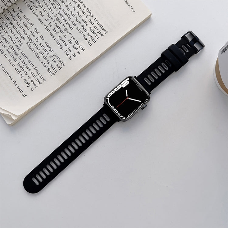 Silicone Watchband For Apple Watch Series, 7 41mm / 6&SE&5&4 40mm / 3&2&1 38mm, 7 45mm / 6&SE&5&4 44mm / 3&2&1 42mm