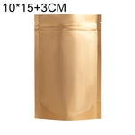 100 PCS/Set Matte Aluminum Foil Snack Stand-up Pouch, 8x12+3cm, 9x13+3cm, 10x15+3cm, 12x20+4cm