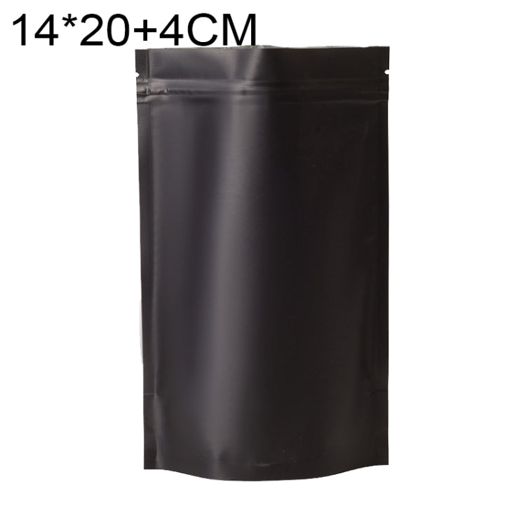 100 PCS/Set Matte Aluminum Foil Snack Stand-up Pouch, 14x20+4cm, 15x22+4cm, 16x24+4cm, 18x26+4cm