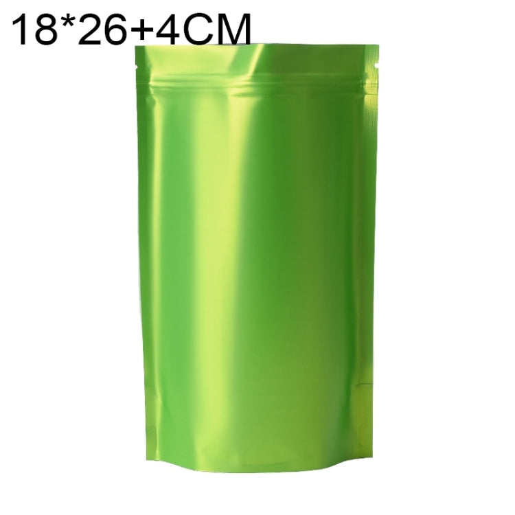 100 PCS/Set Matte Aluminum Foil Snack Stand-up Pouch, 14x20+4cm, 15x22+4cm, 16x24+4cm, 18x26+4cm