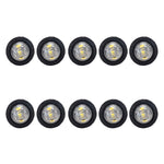 10 in 1 Truck Trailer LED Round Side Marker Lamp, A5010 Red Light, A5011 Amber Light, A5012 White Light, A5013 Red + Amber Light