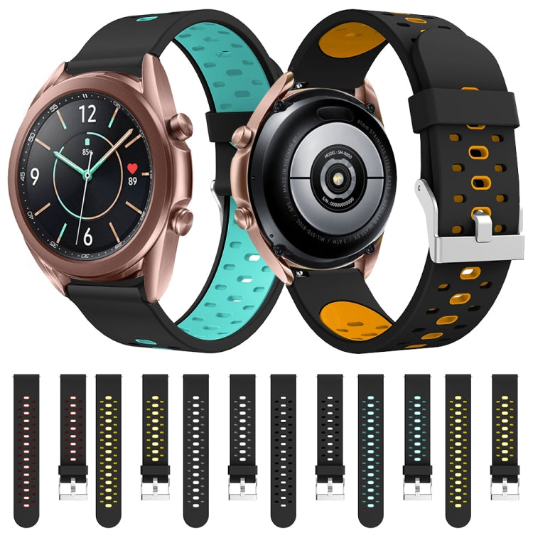 Three Row Holes Silicone Watchband, For Samsung Galaxy Watch 3 45mm