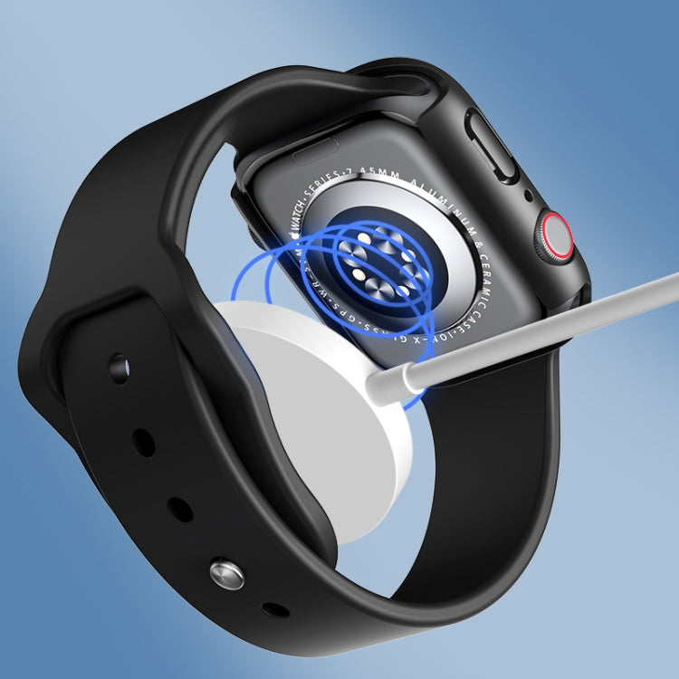 ROCK 2 in 1 PC Frame + Tempered Glass Protector Case, For Apple Watch Series 9 / 8 / 7 41mm, For Apple Watch Series 9 / 8 / 7 45mm