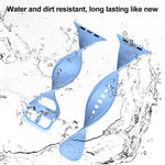 Silicone Watchband For Apple Watch Series, 7 41mm / 6&SE&5&4 40mm / 3&2&1 38mm, 7 45mm / 6&SE&5&4 44mm / 3&2&1 42mm