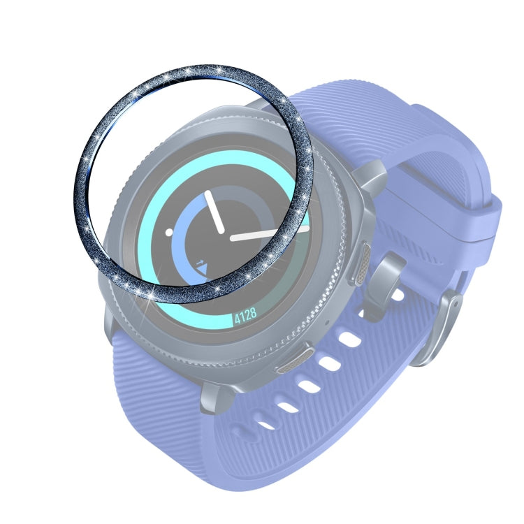 Glitzerpuder-Edelstahl-Lünettenring, für Samsung Galaxy Watch 42 mm