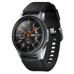 Lünettenring aus Edelstahl mit Blumenmuster, passend für Samsung Galaxy Watch 46 mm