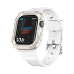 سوار ساعة متكامل بدرع ثنائي اللون لسلسلة Apple Watch، 7 41mm / 6&SE&5&4 40mm، 7 45mm / 6&SE&5&4 44mm