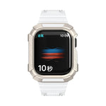 سوار ساعة متكامل بدرع ثنائي اللون لسلسلة Apple Watch، 7 41mm / 6&SE&5&4 40mm، 7 45mm / 6&SE&5&4 44mm