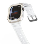 سوار ساعة متكامل بدرع ثنائي اللون لسلسلة Apple Watch، 7 41mm / 6&SE&5&4 40mm، 7 45mm / 6&SE&5&4 44mm