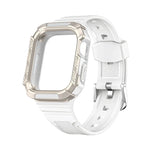سوار ساعة متكامل بدرع ثنائي اللون لسلسلة Apple Watch، 7 41mm / 6&SE&5&4 40mm، 7 45mm / 6&SE&5&4 44mm