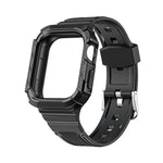 سوار ساعة متكامل بدرع ثنائي اللون لسلسلة Apple Watch، 7 41mm / 6&SE&5&4 40mm، 7 45mm / 6&SE&5&4 44mm