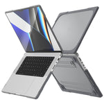 غطاء حماية للابتوب بلونين من TPU + PC، لماك بوك برو 14.2 بوصة A2442 2021