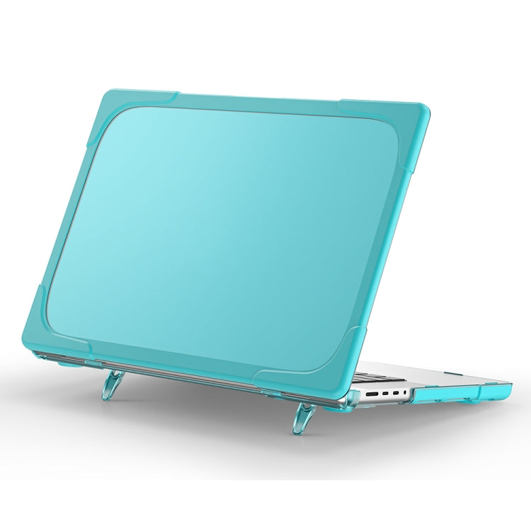 غطاء حماية للابتوب بلونين من TPU + PC، لماك بوك برو 14.2 بوصة A2442 2021