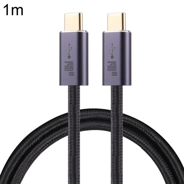 كابل بيانات USB 2.0 مضفر USB-C / نوع-C ذكر إلى USB-C / نوع-C ذكر بقوة 140 واط، 1 متر، 1.5 متر، 2 متر