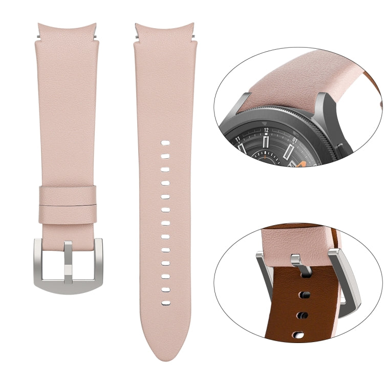 Genuine Leather Watchband, For Samsung Galaxy Watch4 40mm / 44mm