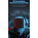 awei GM-1 USB + 3.5mm Ambient Light Gaming Headset with Microphone, GM-1