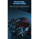 awei GM-1 USB + 3.5mm Ambient Light Gaming Headset with Microphone, GM-1