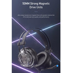 awei GM-2 USB + 3.5mm Ambient Light Gaming Wired Headset with Microphone, GM-2