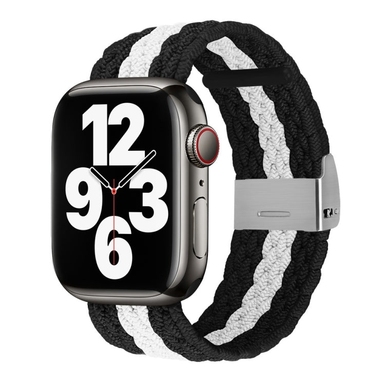 Vertical Texture Braided Watchband For Apple Watch Series, 7 41mm / 6&SE&5&4 40mm / 3&2&1 38mm, 7 45mm / 6&SE&5&4 44mm / 3&2&1 42mm