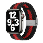 Vertical Texture Braided Watchband For Apple Watch Series, 7 41mm / 6&SE&5&4 40mm / 3&2&1 38mm, 7 45mm / 6&SE&5&4 44mm / 3&2&1 42mm
