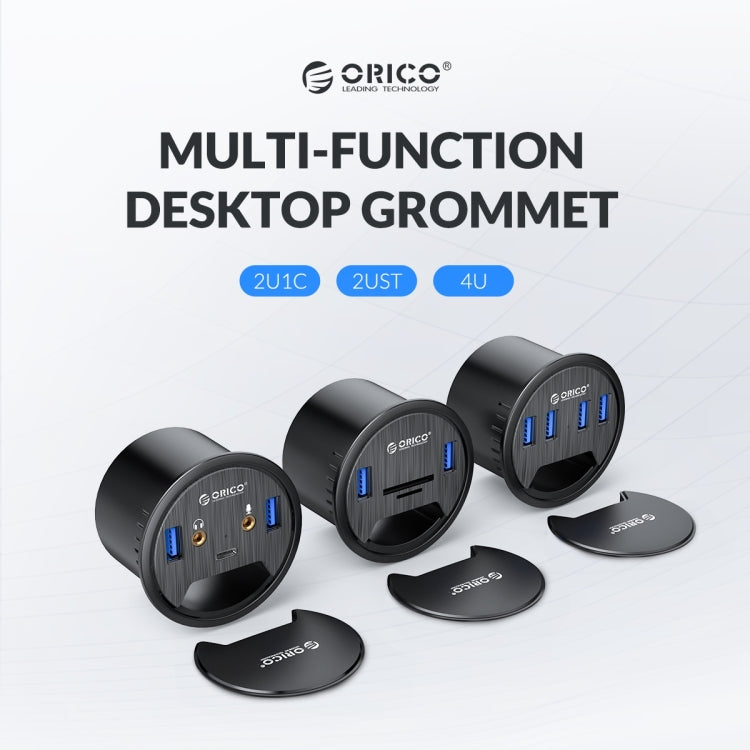 موزع سطح مكتب ORICO DESK-4U-BK بأربعة منافذ USB3.0 متعددة الوظائف