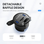 موزع سطح مكتب ORICO DESK-4U-BK بأربعة منافذ USB3.0 متعددة الوظائف